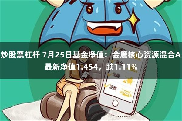 炒股票杠杆 7月25日基金净值：金鹰核心资源混合A最新净值1.454，跌1.11%