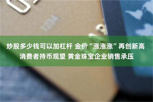 炒股多少钱可以加杠杆 金价“涨涨涨”再创新高 消费者持币