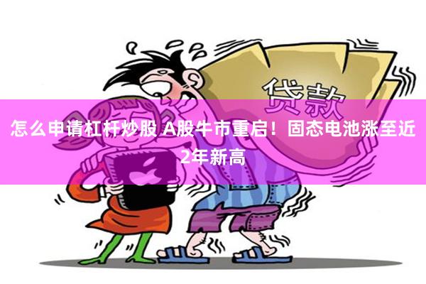 怎么申请杠杆炒股 A股牛市重启！固态电池涨至近2年新高